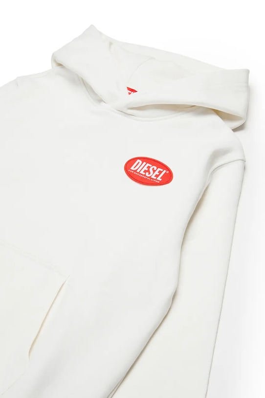Chłopiec Diesel bluza bawełniana dziecięca SPATCHOOD OVER SWEAT-SHIRT J02624.0GEAD biały