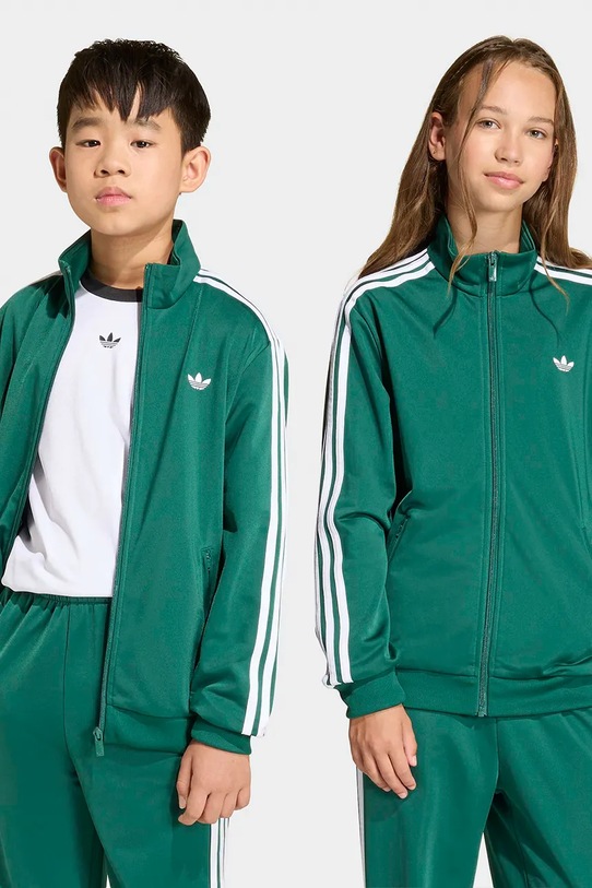 adidas Originals bluza dziecięca aplikacja zielony KE0893