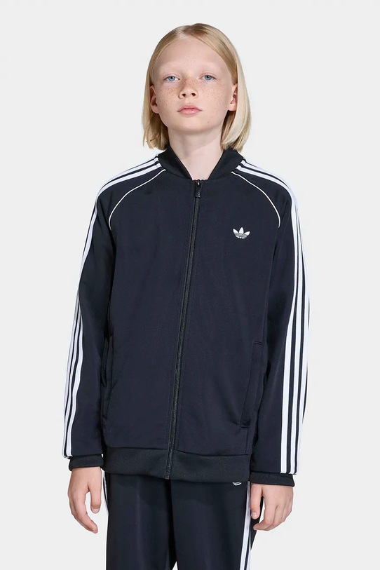 Παιδική μπλούζα adidas Originals απλικέ μαύρο KE2856