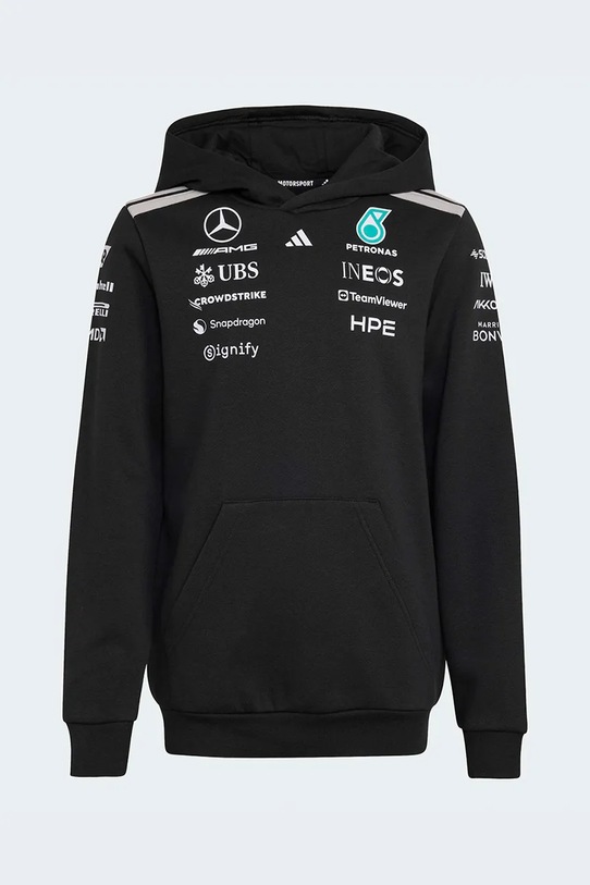 adidas Performance bluza dziecięca MERCEDES z kapturem czarny KF0167