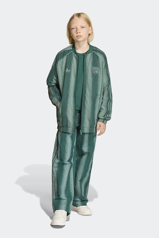 Παιδική μπλούζα adidas Originals πράσινο KE2752