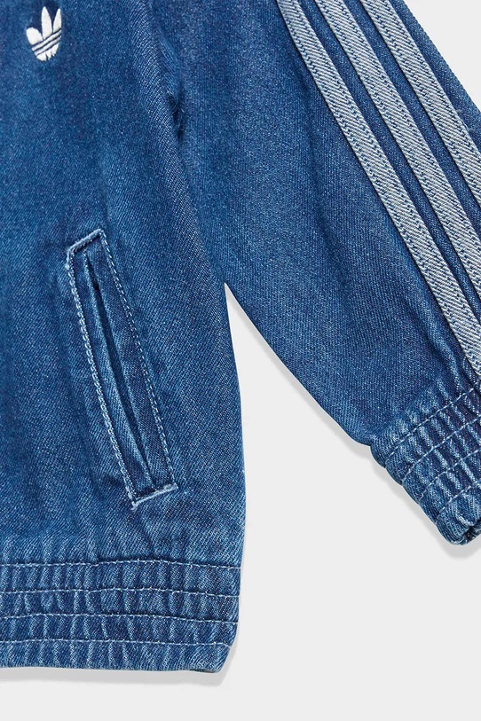 Дитяча джинсова куртка adidas Originals KD3183 блакитний