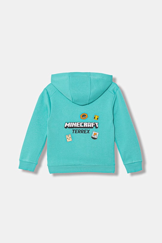 Dětská mikina adidas TERREX MINECRAFT KB4970 tyrkysová SS26