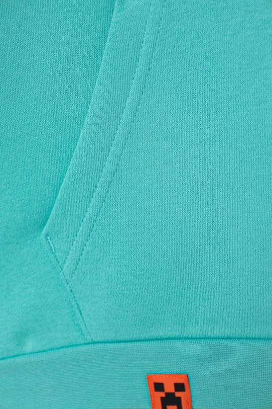 CHLAPEC Dětská mikina adidas TERREX MINECRAFT KB4970 tyrkysová