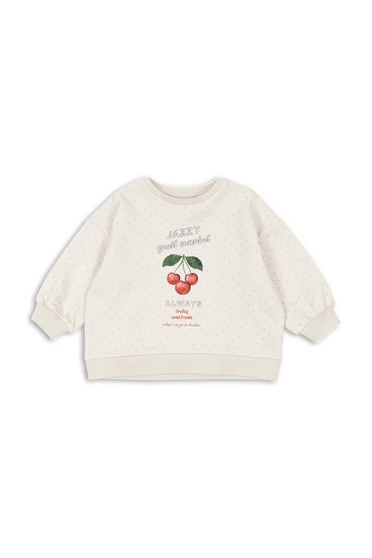 Konges Sløjd bluza bawełniana dziecięca LOUPY LOU SWEAT SHIRT OCS KS104951.PPY2 biały SS26