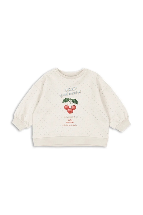 Konges Sløjd bluza bawełniana dziecięca LOUPY LOU SWEAT SHIRT OCS KS104951.PPY2 biały SS26