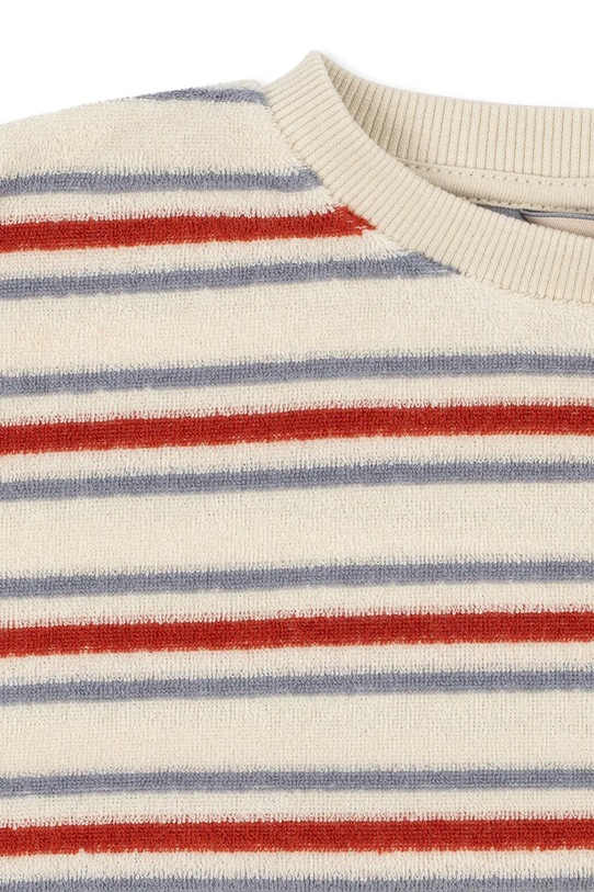 Chłopiec Konges Sløjd bluza dziecięca ITTY RIB SWEAT SHIRT GOTS KS104853.PPY2 beżowy