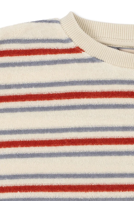 Chłopiec Konges Sløjd bluza dziecięca ITTY RIB SWEAT SHIRT GOTS KS104853.PPY2 beżowy