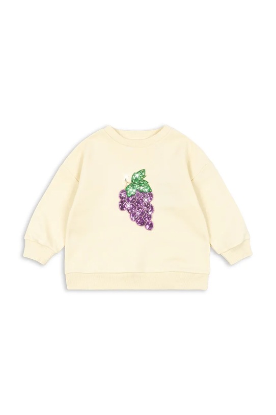 Konges Sløjd bluza dziecięca LOU SEQUIN SWEAT SHIRT OCS KS104940.PPY2 beżowy SS26