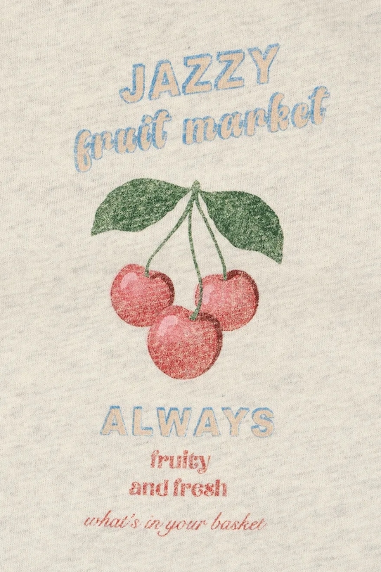 Chlapec Detská bavlnená mikina Konges Sløjd LOUPY SWEAT ZIP HOOD OCS KS104953.PPY2 béžová