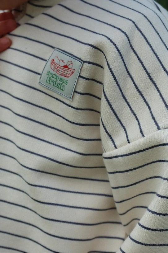 Παιδική μπλούζα Konges Sløjd LOU STRIPE HALF ZIP SWEAT OCS KS104941.PPY2