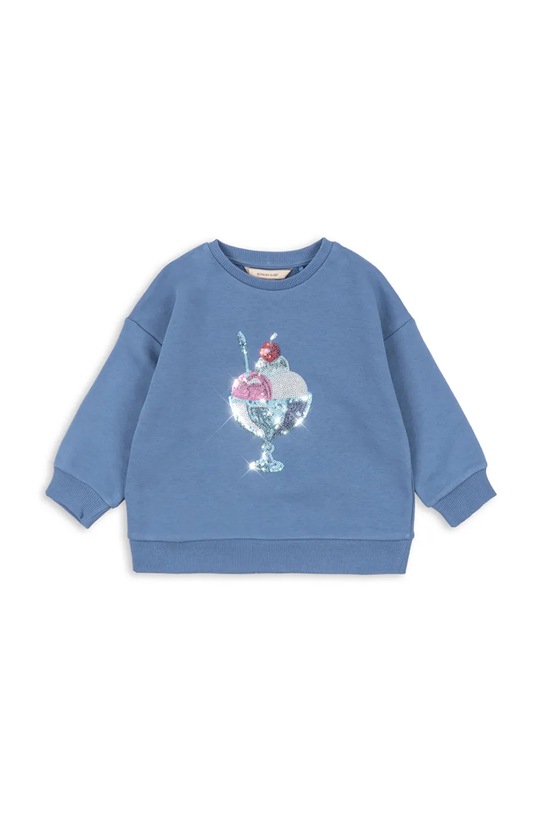 Παιδική μπλούζα Konges Sløjd LOUMILLA SWEAT SHIRT OCS απλικέ μπλε KS104948.PPY2
