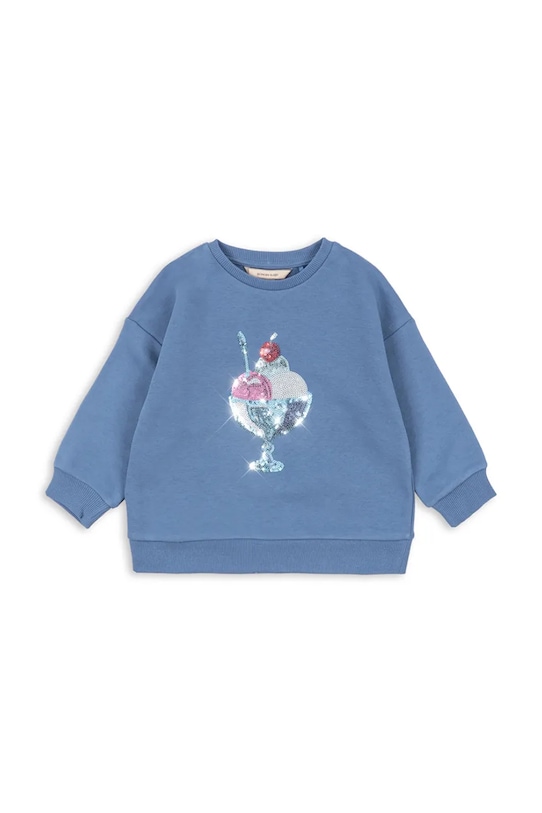 Παιδική μπλούζα Konges Sløjd LOUMILLA SWEAT SHIRT OCS απλικέ μπλε KS104948.PPY2
