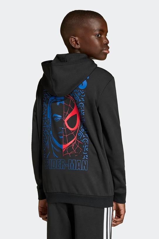 adidas bluza dziecięca Marvel Spider-Man z kapturem czarny KE2036