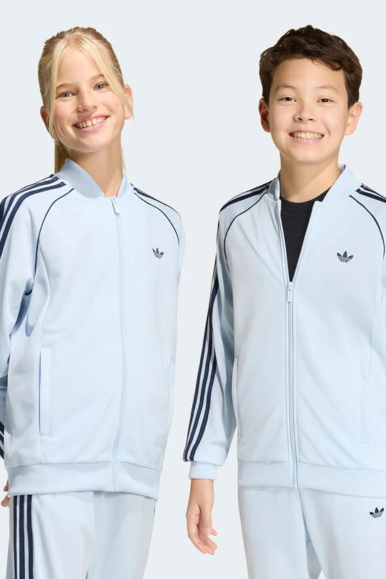 Παιδική μπλούζα adidas Originals απλικέ μπλε KE2858