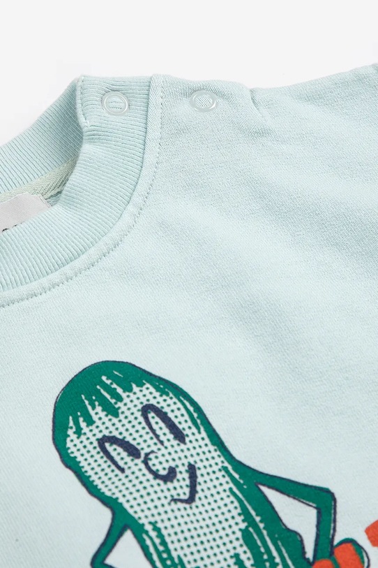 Bobo Choses bluza bawełniana niemowlęca Mr Pickles 126AB032 niebieski SS26