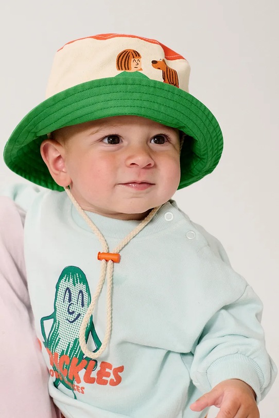 BIMBA Bobo Choses felpa in cotone neonato/a Mr Pickles 126AB032 blu