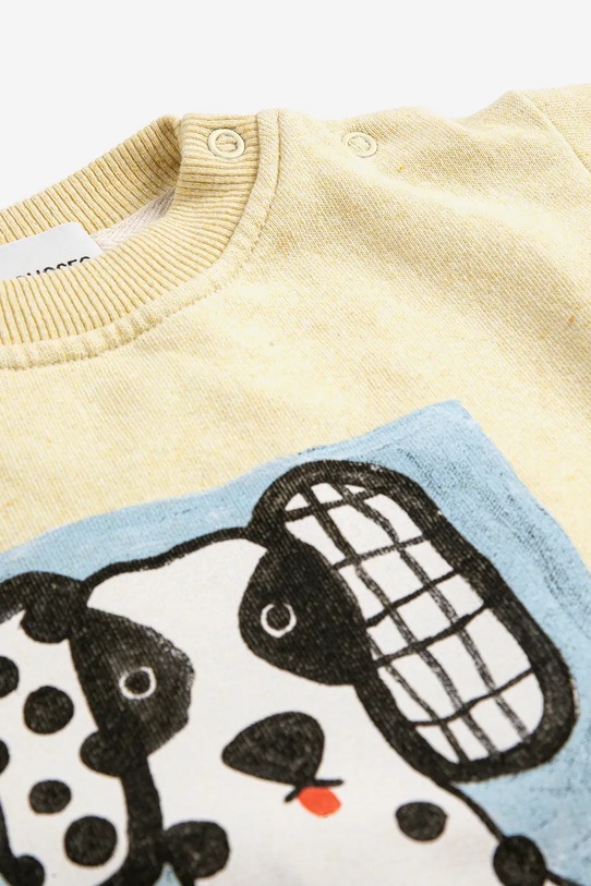 Chłopiec Bobo Choses bluza bawełniana niemowlęca Van Dog 126AB033 żółty
