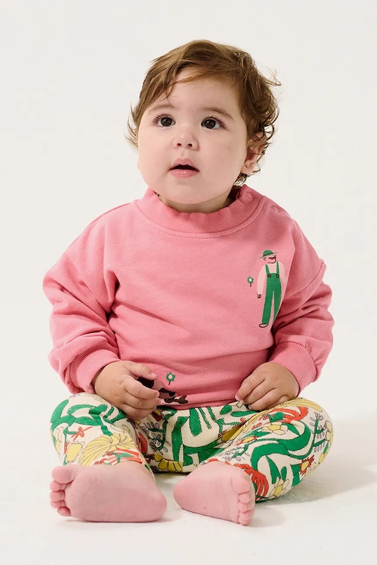 Bobo Choses felpa in cotone neonato/a Farm Adventure senza rosa 126AB041