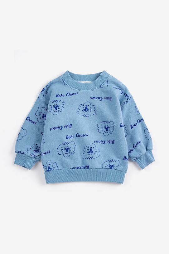 Bobo Choses felpa in cotone neonato/a Pickles The Dog senza blu 126AB044
