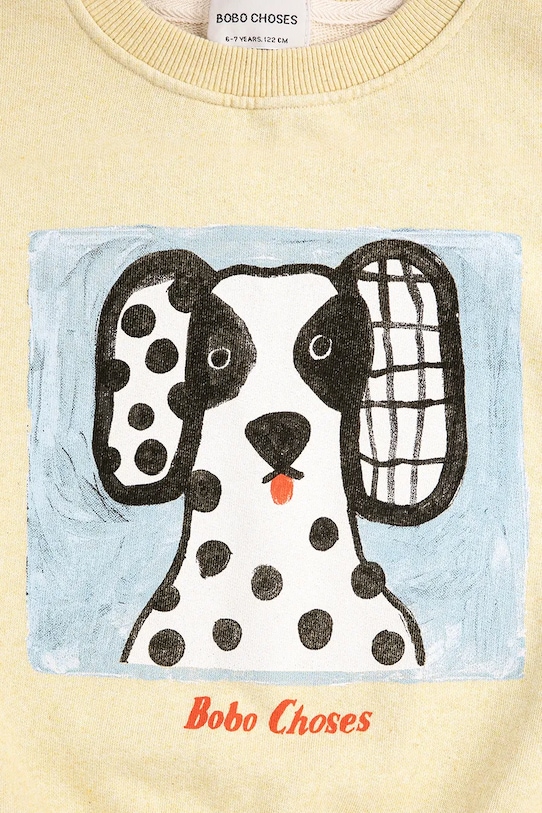 BIMBA Bobo Choses felpa in cotone bambino/a Van Dog 126AC041 giallo