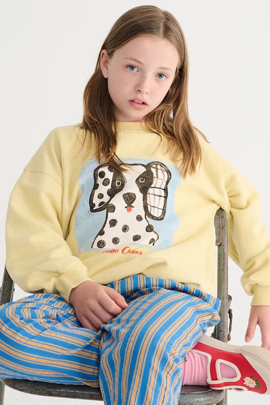 Bobo Choses felpa in cotone bambino/a Van Dog 126AC041 giallo
