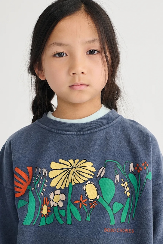 Bobo Choses felpa in cotone bambino/a Color Herbalist 126AC042