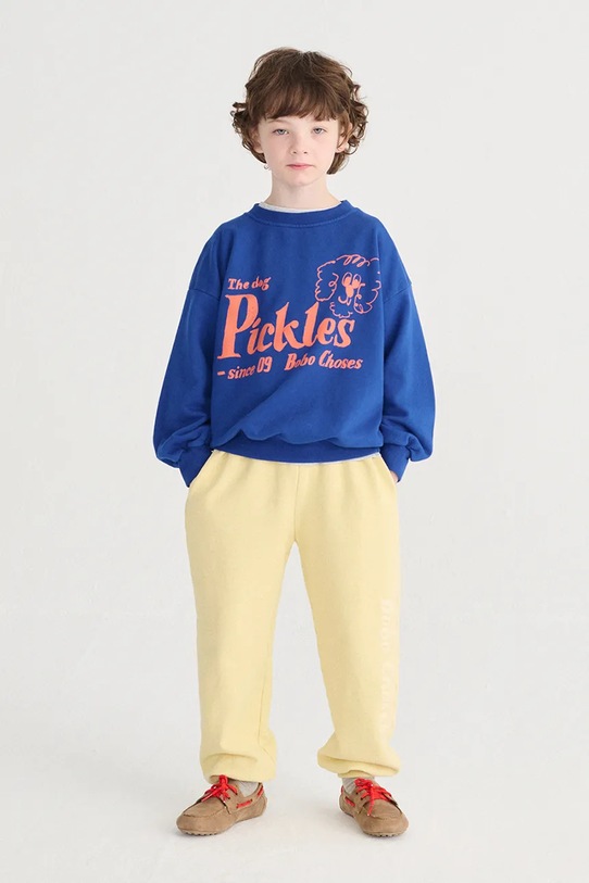 Bobo Choses bluza dziecięca Pickles The Dog niebieski 126AC046