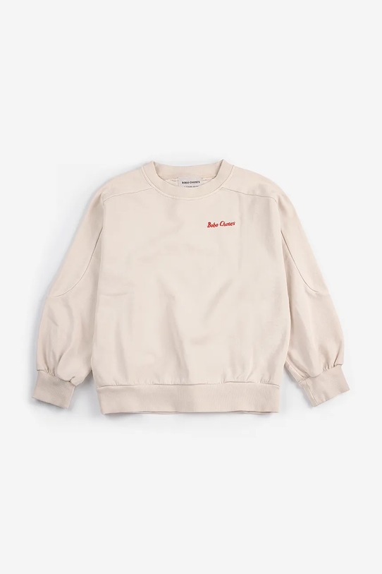 Bobo Choses bluza bawełniana dziecięca Pickles is at Home 126AC048 beżowy SS26