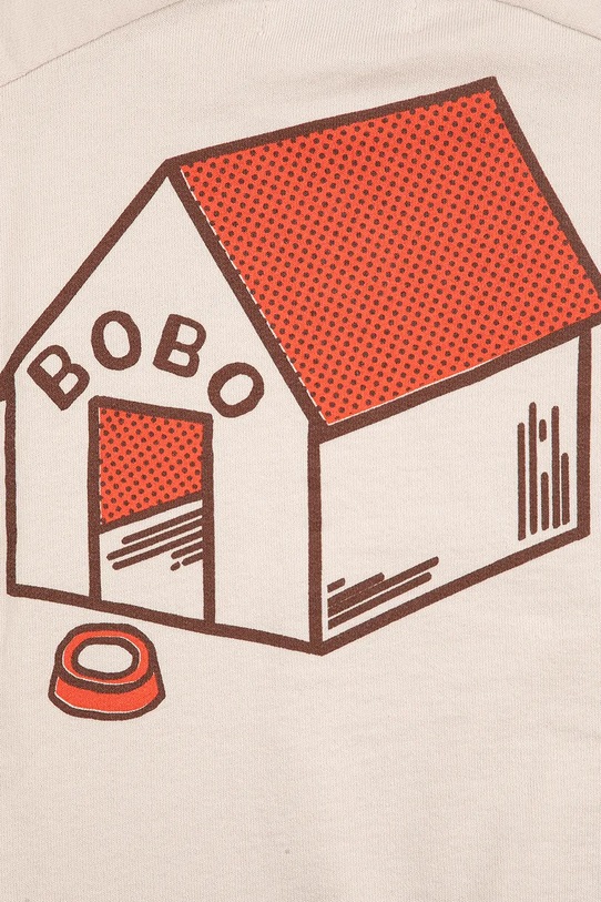 Bobo Choses bluza bawełniana dziecięca Pickles is at Home beżowy 126AC048