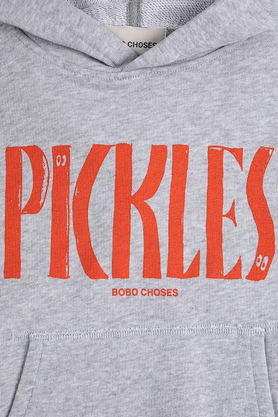 BIMBA Bobo Choses felpa in cotone bambino/a Spicy Pickles 126AC051 grigio