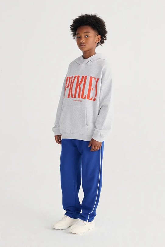 Bobo Choses bluza bawełniana dziecięca Spicy Pickles szary 126AC051