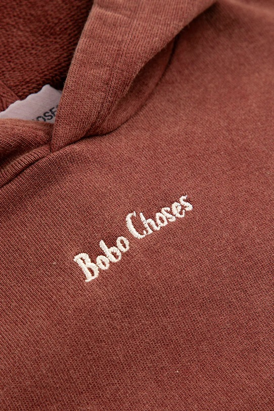 Chłopiec Bobo Choses bluza bawełniana dziecięca 126AC052 brązowy