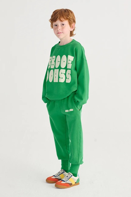 Bobo Choses bluza bawełniana dziecięca Bobo Choses Modern 126AC142 zielony