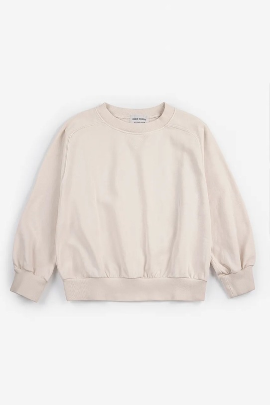 Bobo Choses bluza bawełniana dziecięca Bobo Choses By Hand 126AC143 beżowy SS26