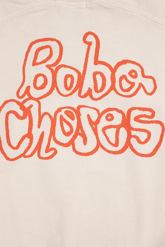 Bobo Choses bluza bawełniana dziecięca Bobo Choses By Hand beżowy 126AC143