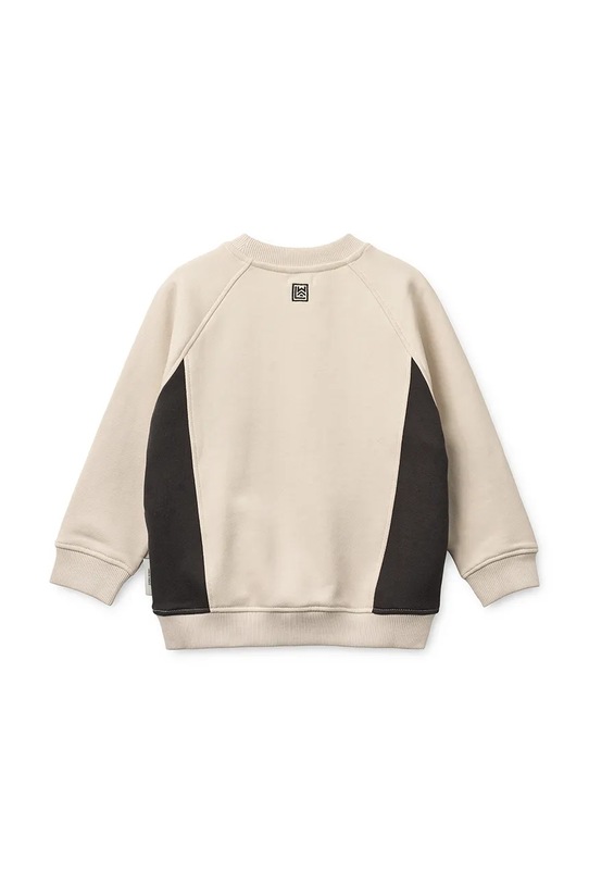 Liewood bluza bawełniana dziecięca Aude Placement Sweatshirt LW20358.PPY2 beżowy SS26