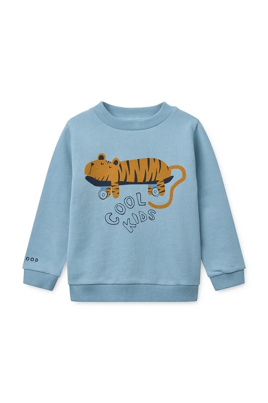 Παιδική βαμβακερή μπλούζα Liewood Thora Placement Sweatshirt LW20681.PPY2 μπλε SS26