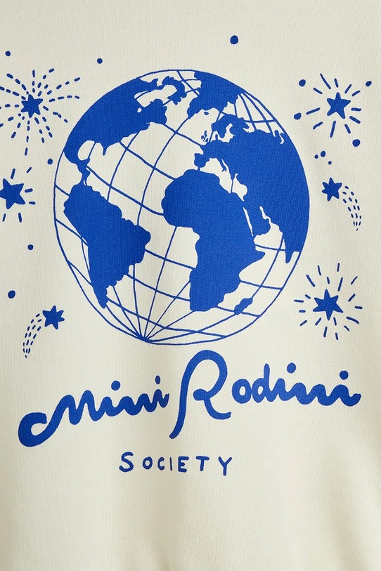 Chlapec Mini Rodini mikina detská bavlnená Society 26220108 biela