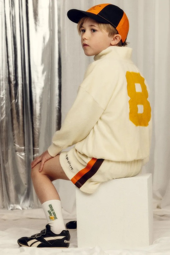 Mini Rodini felpa per bambini in cotone Alien City FC 26220115 beige