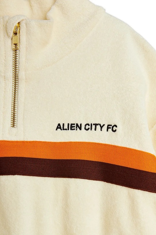 Dječaci Mini Rodini dukserica za djecu od pamuka Alien City FC 26220115 bež