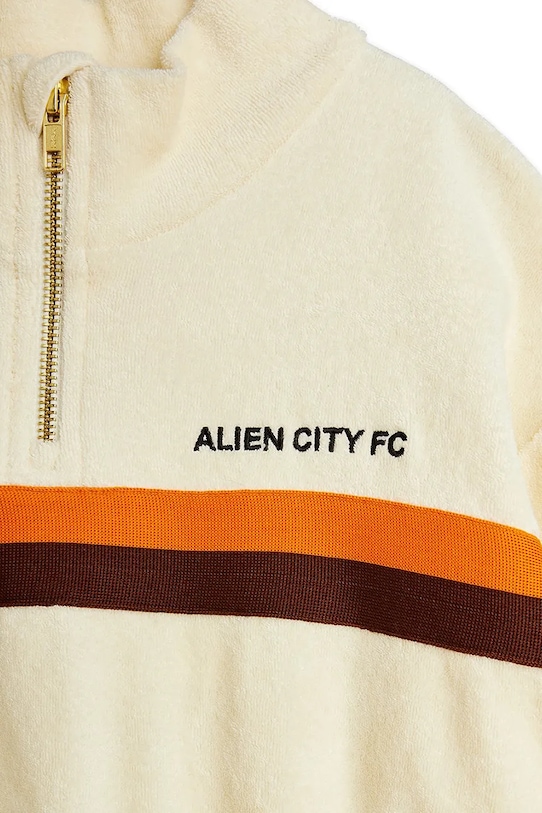 BIMBA Mini Rodini felpa per bambini in cotone Alien City FC 26220115 beige