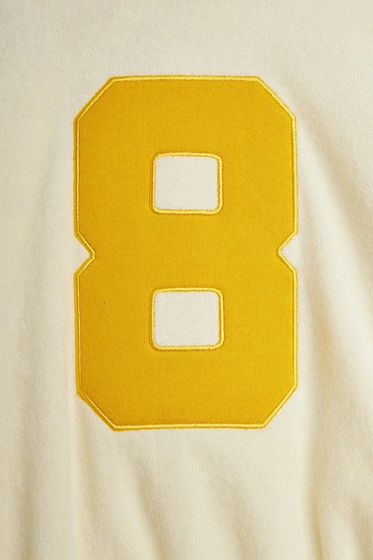 Mini Rodini bluza dziecięca bawełniana Alien City FC beżowy 26220115