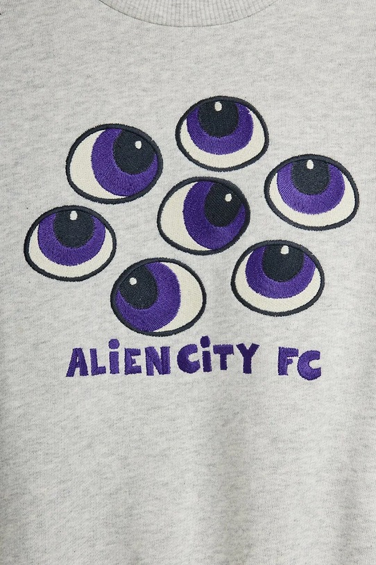 Chłopiec Mini Rodini bluza dziecięca bawełniana Eyes 26220131 szary