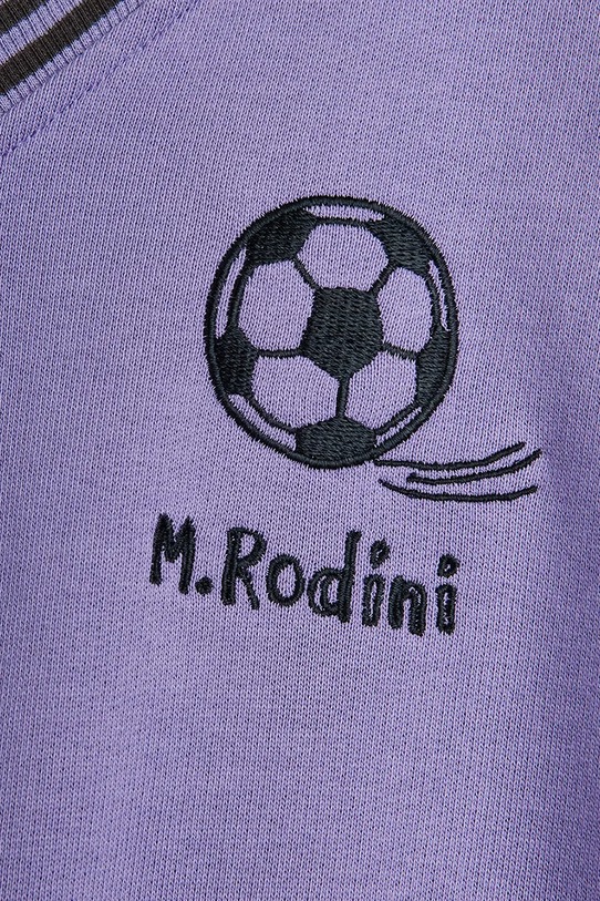 Dječaci Mini Rodini dukserica za djecu od pamuka Football 26220143 ljubičasta