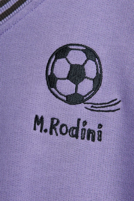 Chlapec Mini Rodini detská bavlnená mikina Football 26220143 fialová