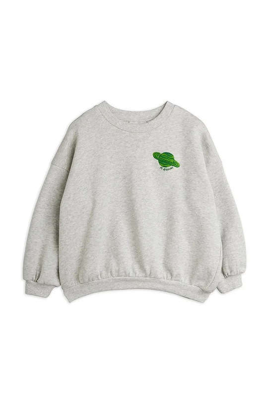 Mini Rodini bluza bawełniana dziecięca Planet aplikacja szary 26220138