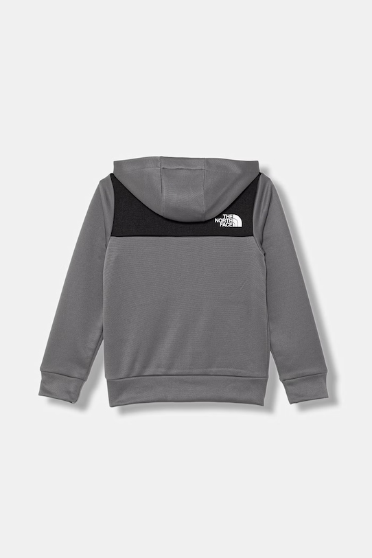 The North Face μπλούζα με κουκούλα και κουμπιά παιδική TEEN REAXION FZ HOODIE NF0A8EB60UZ1 γκρί SS26