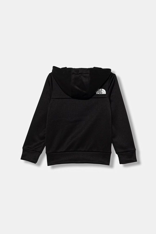The North Face detská mikina na zips s kapucňou TEEN REAXION FZ HOODIE NF0A8EB6JK31 čierna SS26