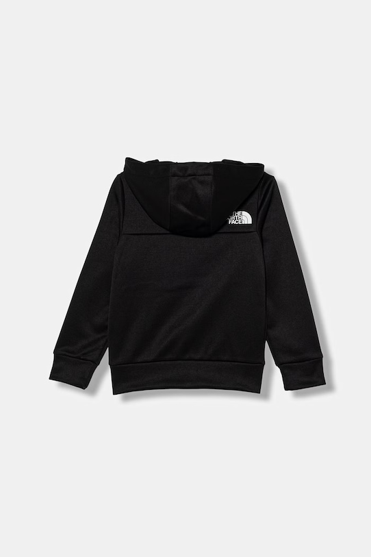 The North Face detská mikina na zips s kapucňou TEEN REAXION FZ HOODIE NF0A8EB6JK31 čierna SS26